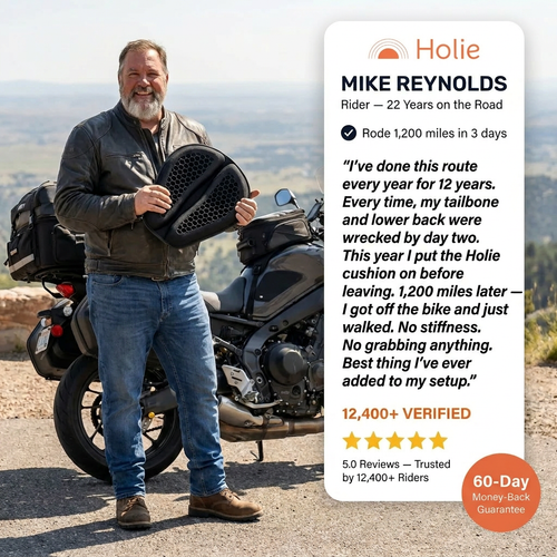 Brindale Cushion Anwendung auf Motorrad